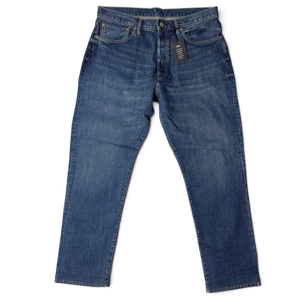 Buck Mason Ford Standard Jean Mens Actual Size 36x32 Medium Wash Button Fly NWT